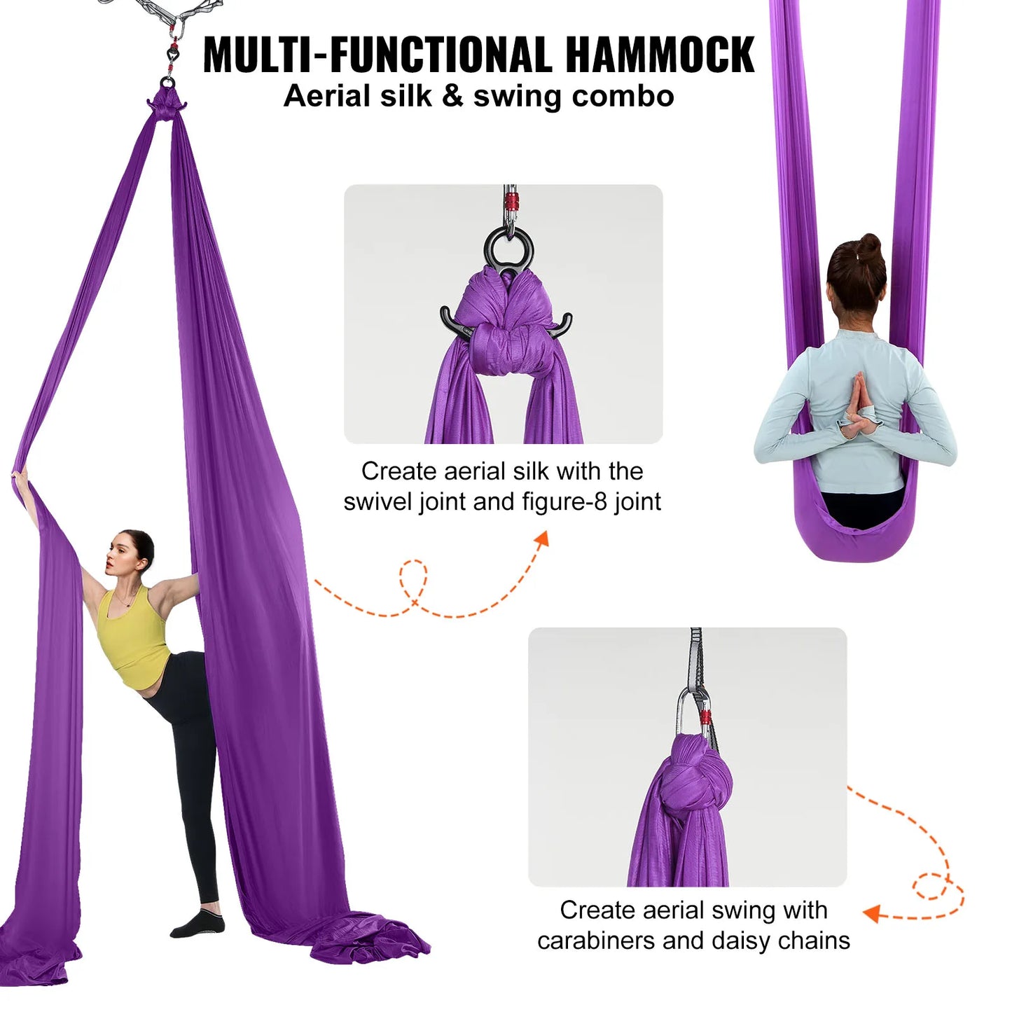 SucceBuy Aerial Yoga Hammock Starter Kit For All Levels Fitness