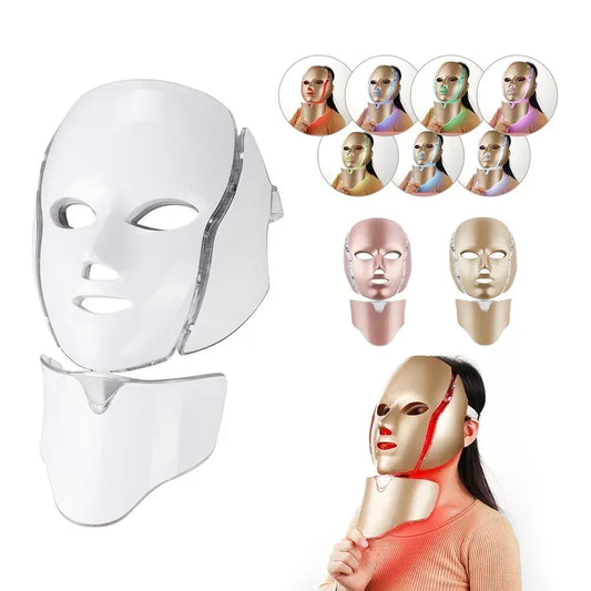 Foreverlily LED Facial Mask for Neck Rejuvenation and Whitening