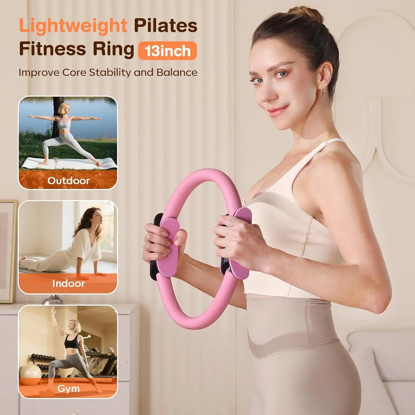 Home Pilates Kit for Women with Ring Ball and Bands