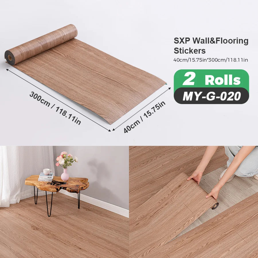 Self Adhesive Wall Floor Sticker Peel And Stick Wood Grain Marble Design