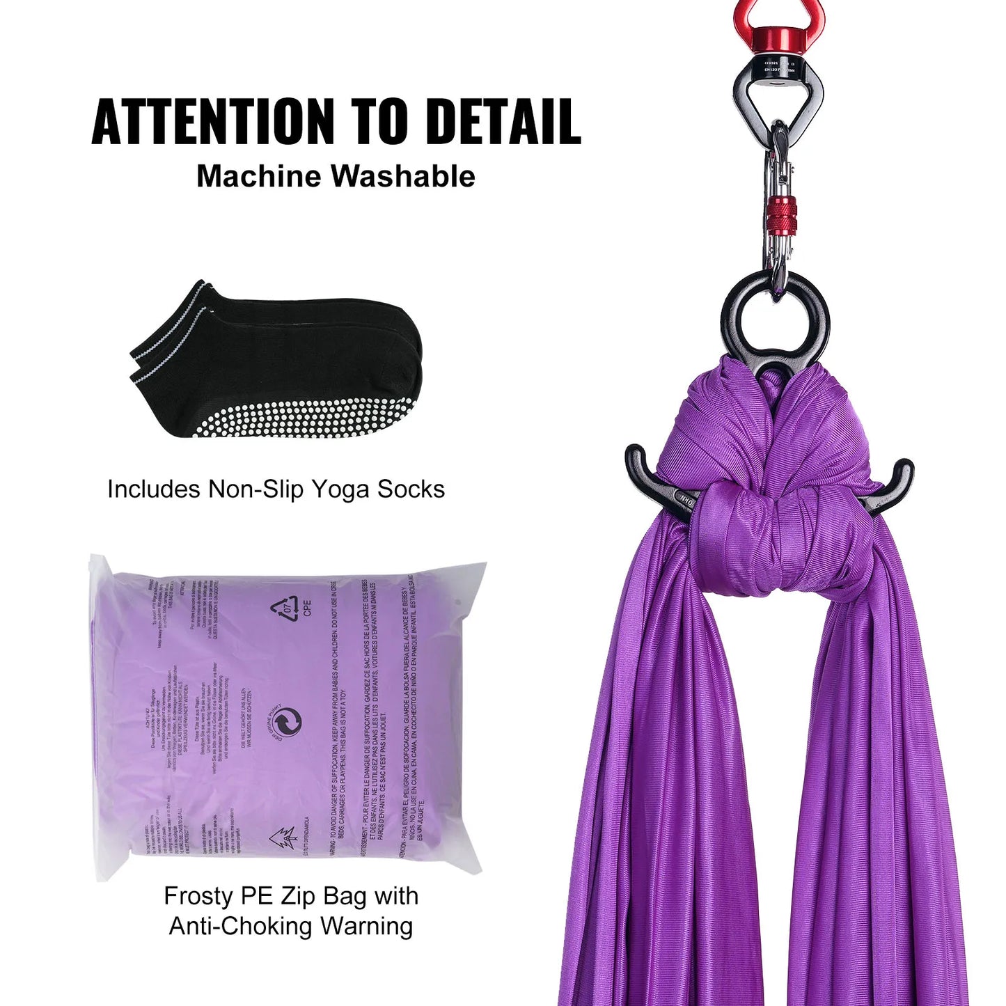SucceBuy Aerial Yoga Hammock Starter Kit For All Levels Fitness