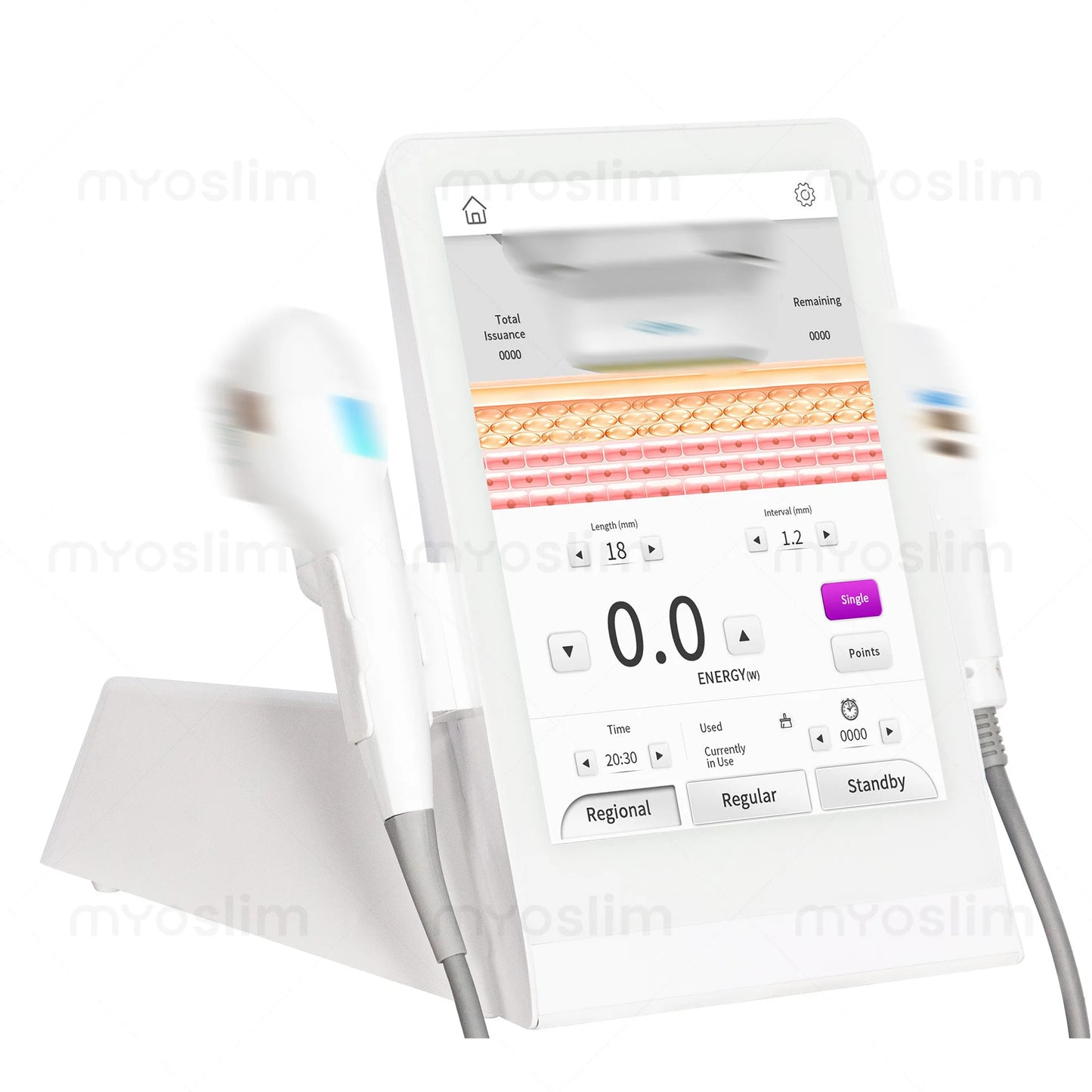 Myoslim Professional 2 In 1 Skin Beauty Star Anti Aging Machine Wrinkle Removal