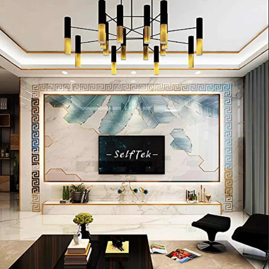 Acrylic Mirror Wall Stickers Peel And Stick Tiles Border Decor