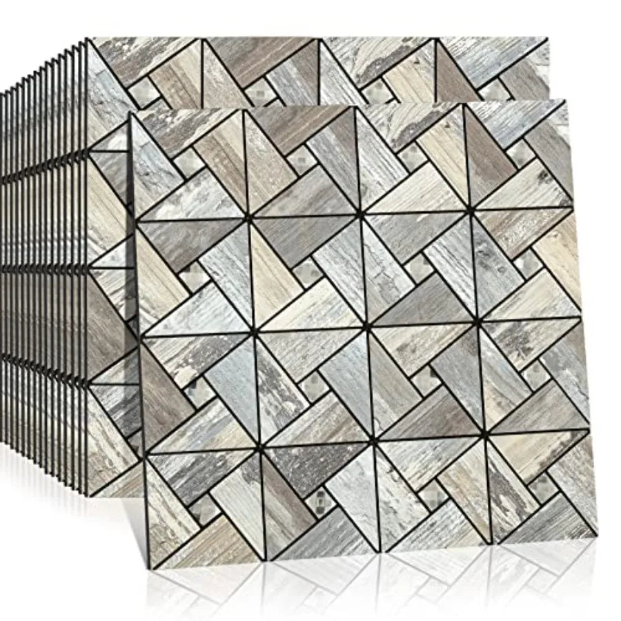 Peel And Stick Backsplash Mosaic Tiles PVC Kitchen Wall Decor