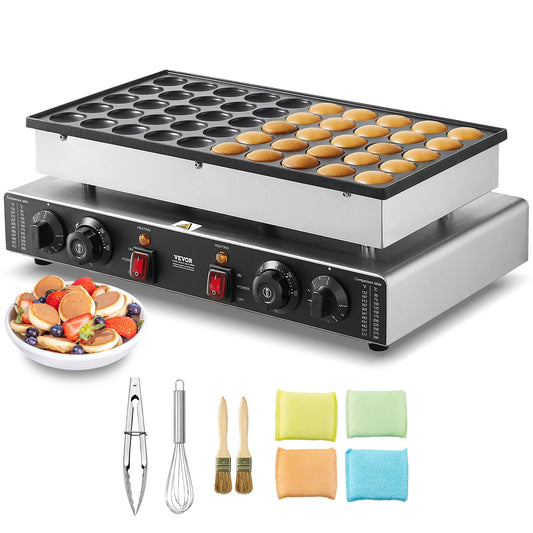 SucceBuy Mini Dutch Pancake Maker Waffle Baker Nonstick Commercial