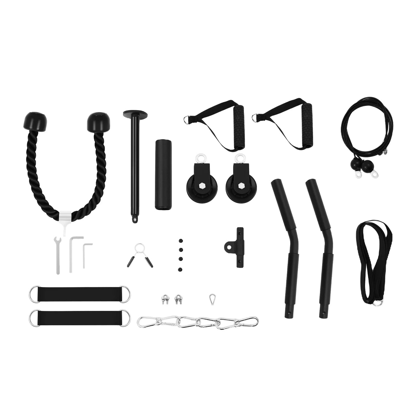 Pulley System Gym Cable Weight Lat Pull Fitness 120kg Capacity