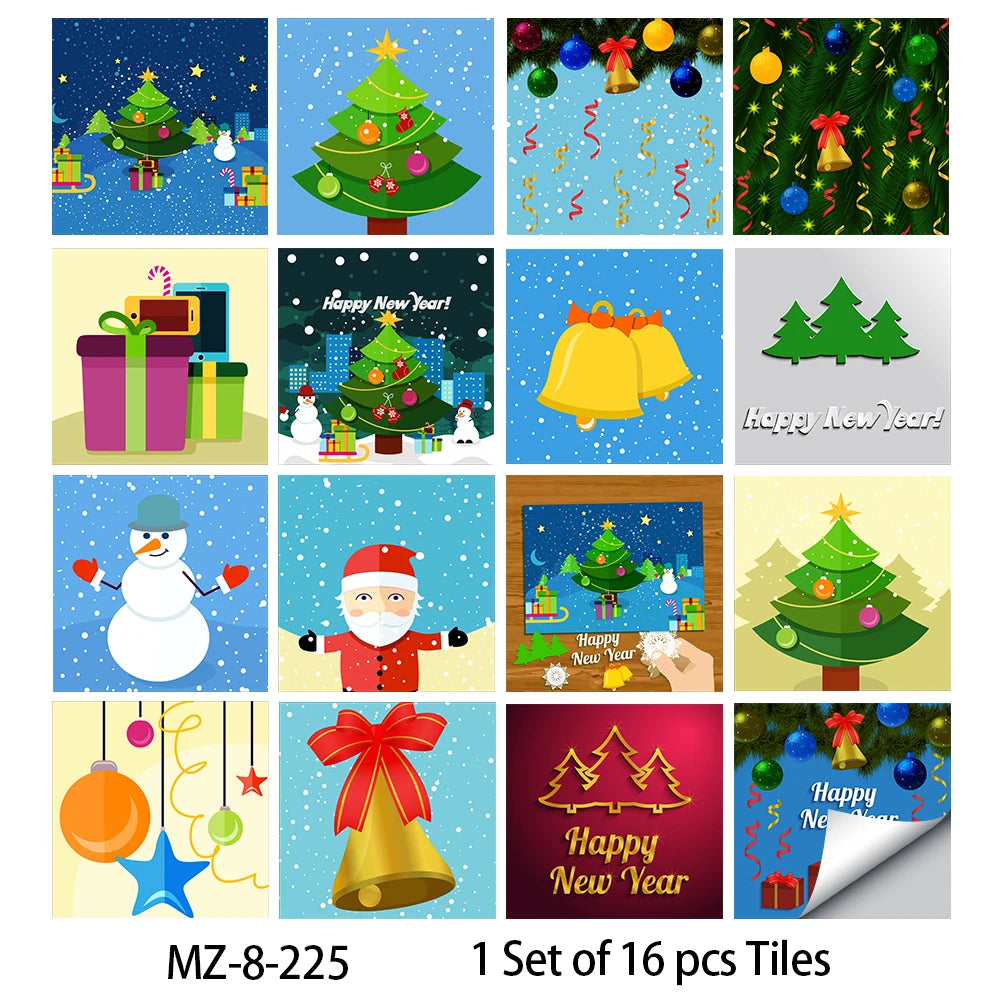 Matte Waterproof Tile Wall Sticker Peel And Stick PVC Mural