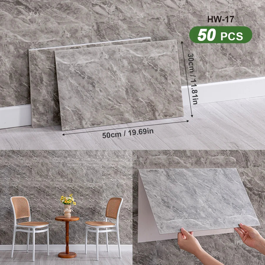 3D Self Adhesive Peel And Stick SXP Wall Tiles For Indoor Walls