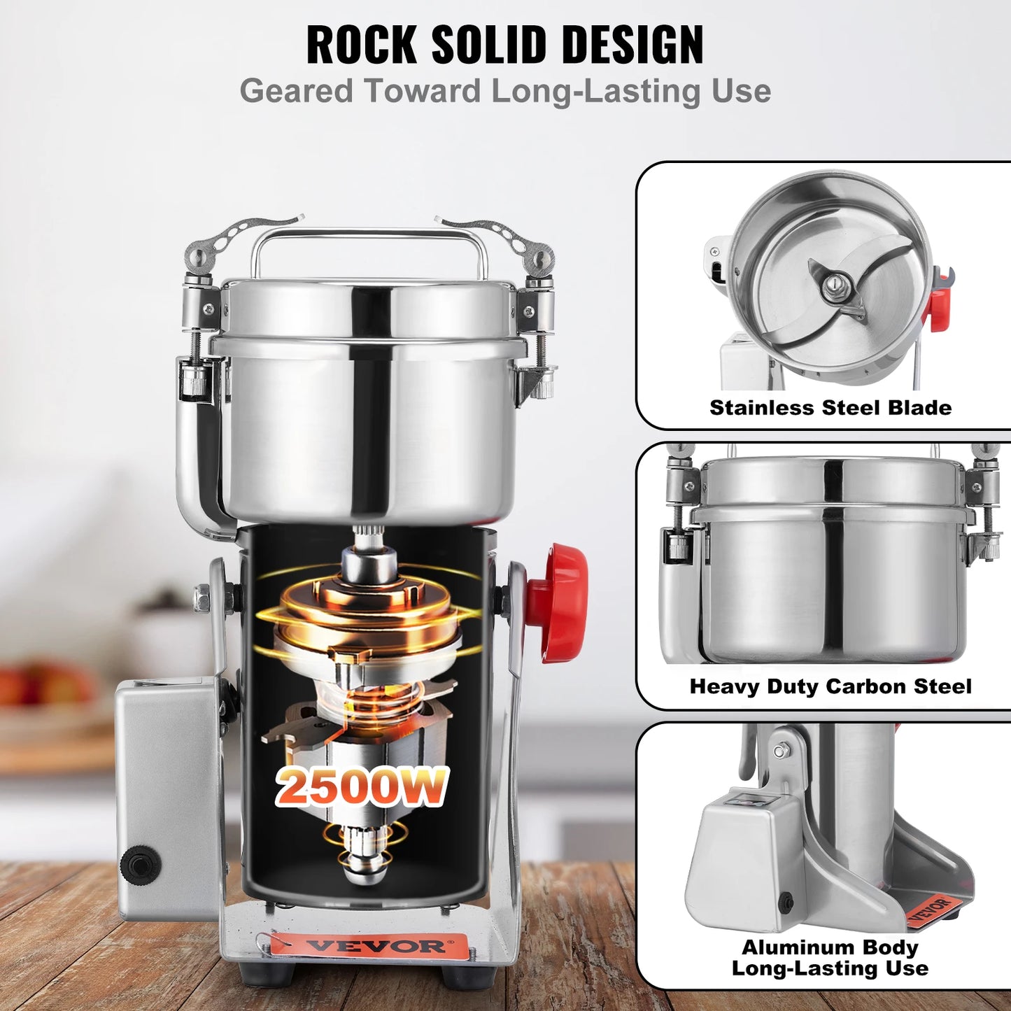 SucceBuy Electric Grain Mill Grinder For Dry Herbs And Spices