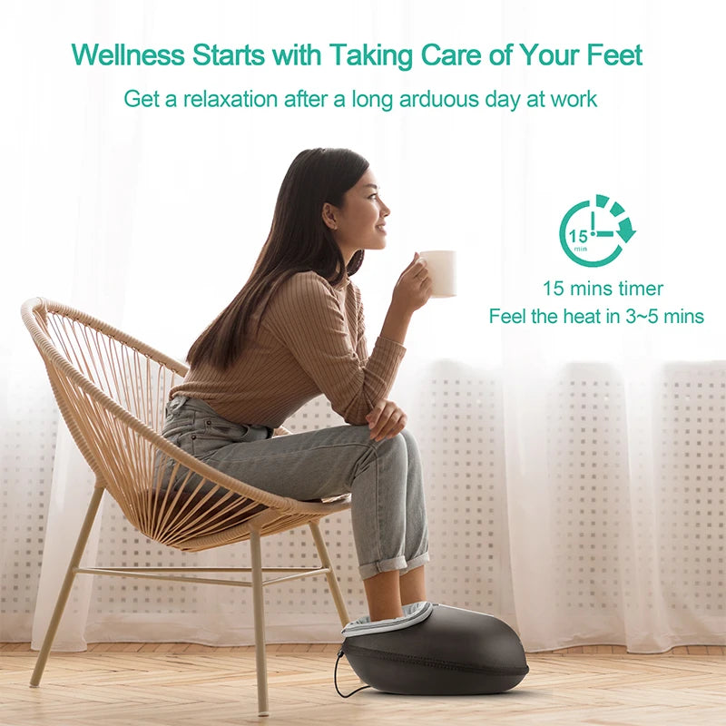 Medcursor Shiatsu Foot Massager With Heat And Pain Relief