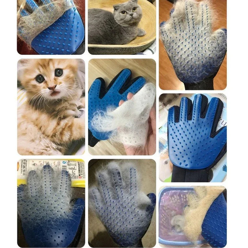 Pet Hair Remover Gloves For Cat And Dog Grooming Essentials