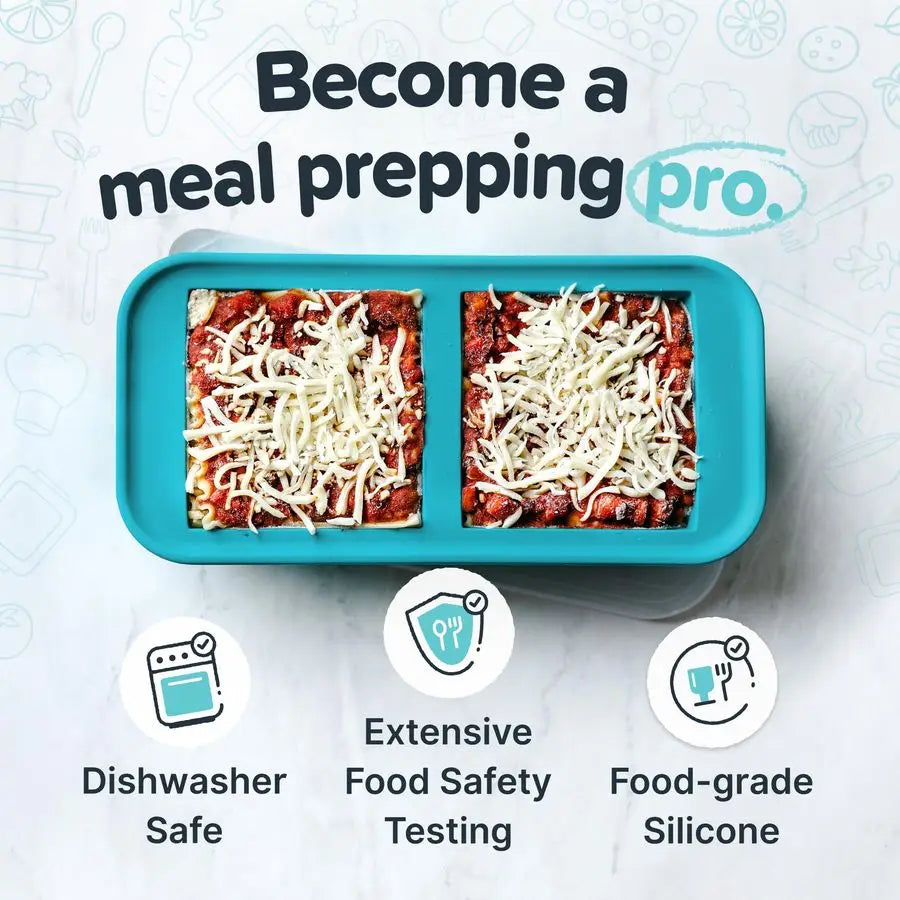 Silicone Freezer Molds With Lids For Freezing Soups And Leftovers