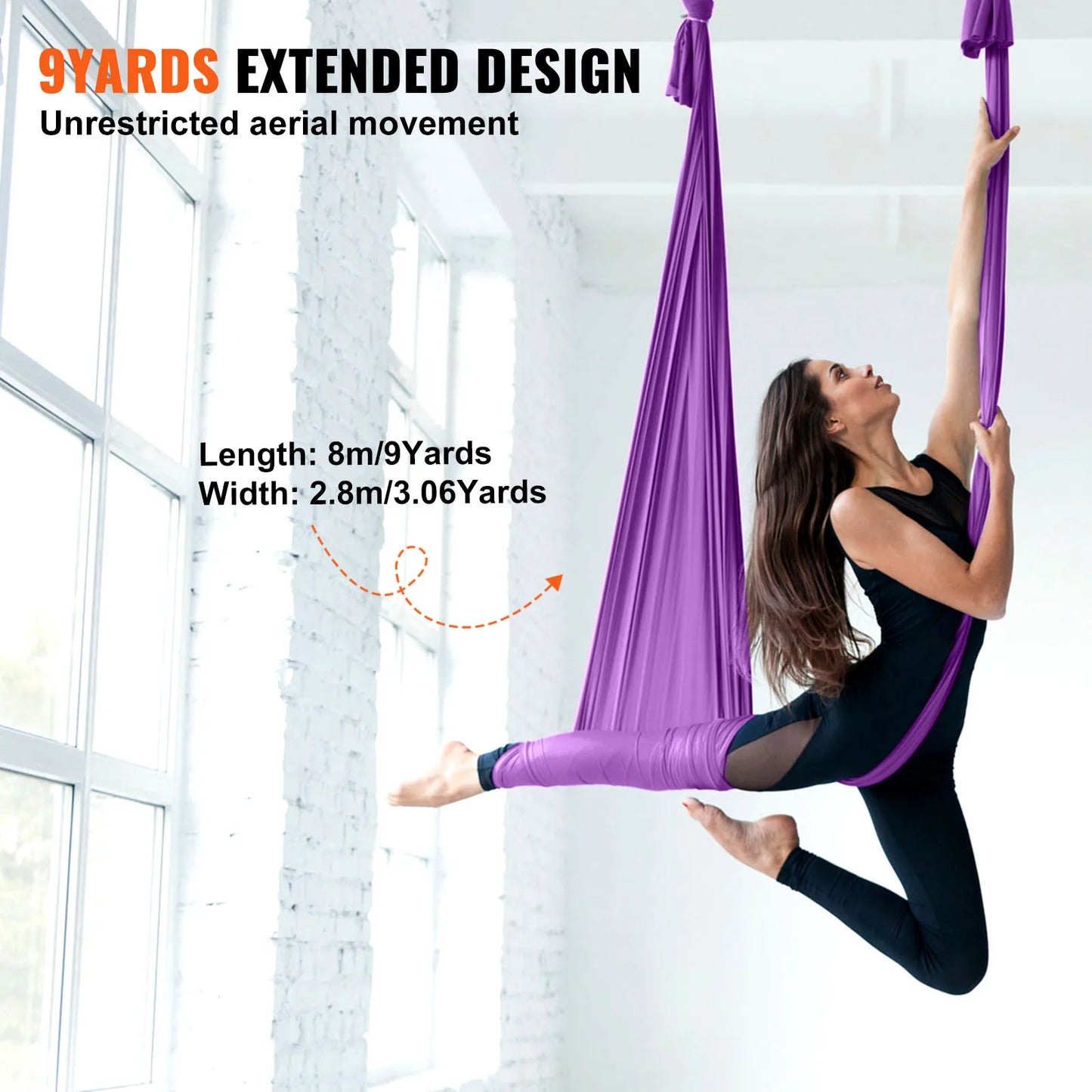 SucceBuy Aerial Yoga Hammock Starter Kit For All Levels Fitness