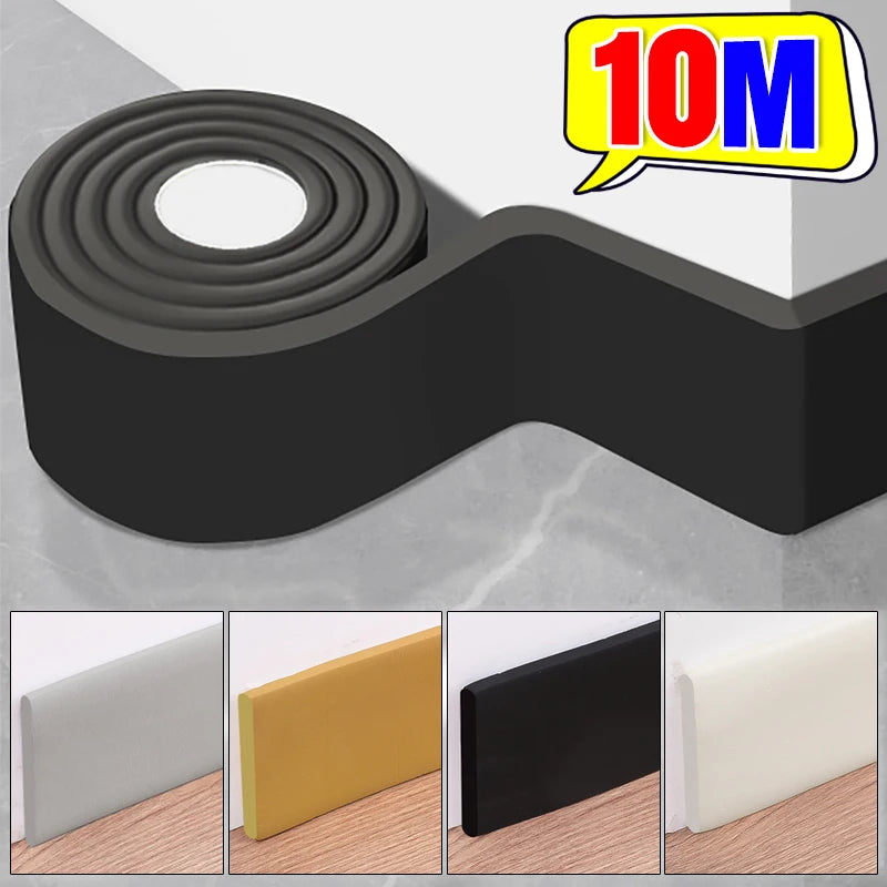 Waterproof Self-Adhesive Skirting Line Wall Stickers Anti-Collision Decoration