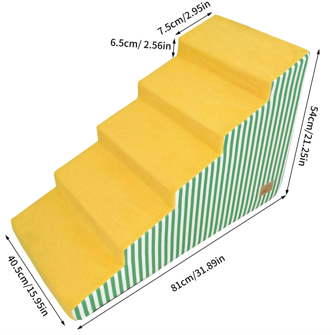 Pet Stairs For Dogs High Density Foam Ramp Safe Access