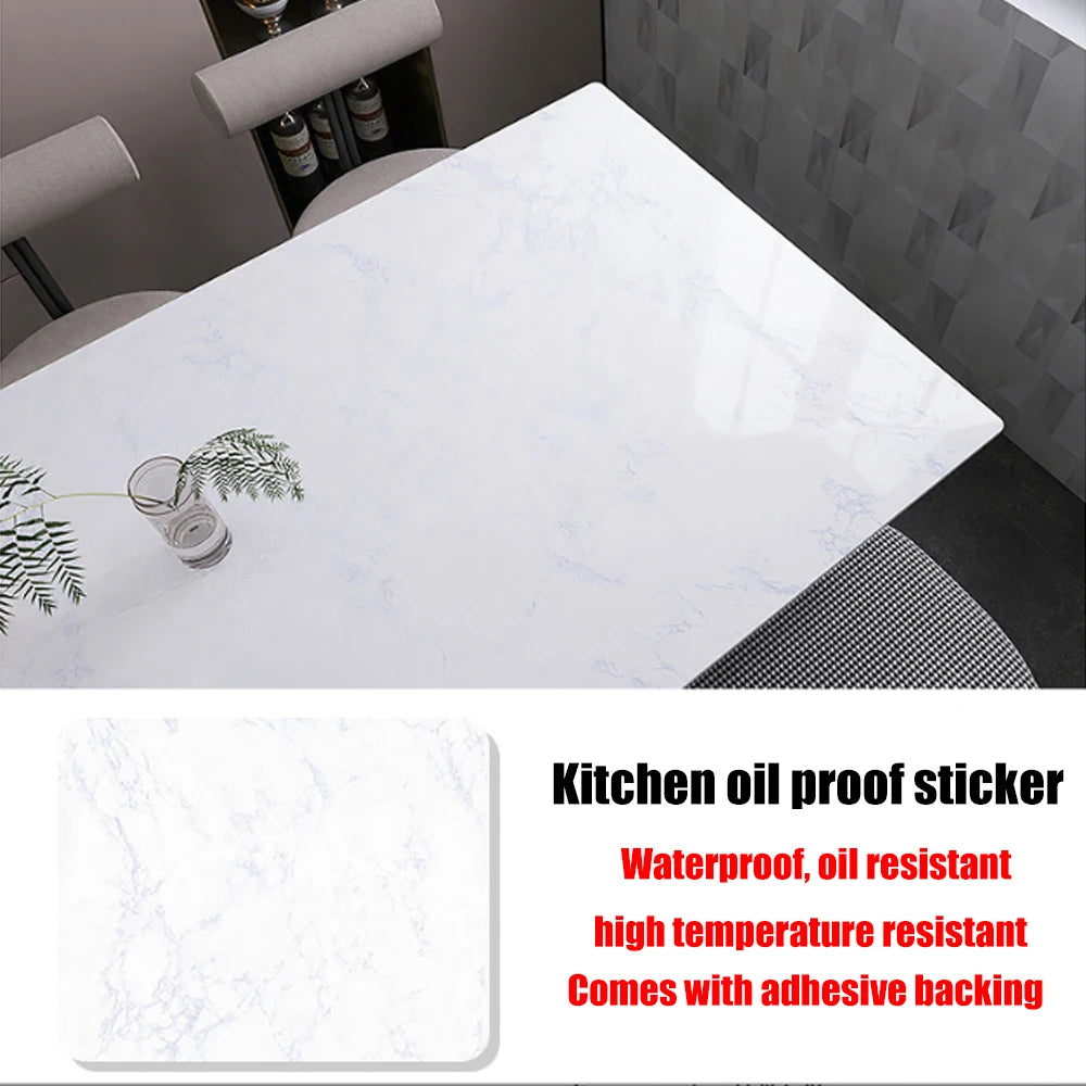 Oil Proof Kitchen Wall Stickers Self Adhesive Protective Wallpaper PVC