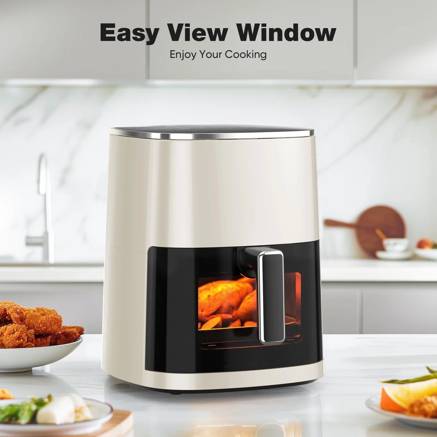 Electric Air Fryer With Window 12 In 1 Versatile Kitchen
