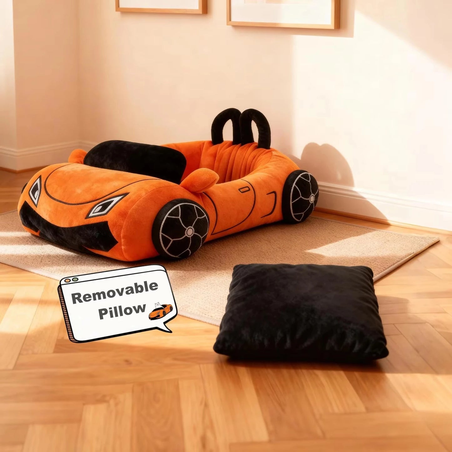 CWV Supercar Cat Bed Cozy Plush Mat For Puppy Kitty