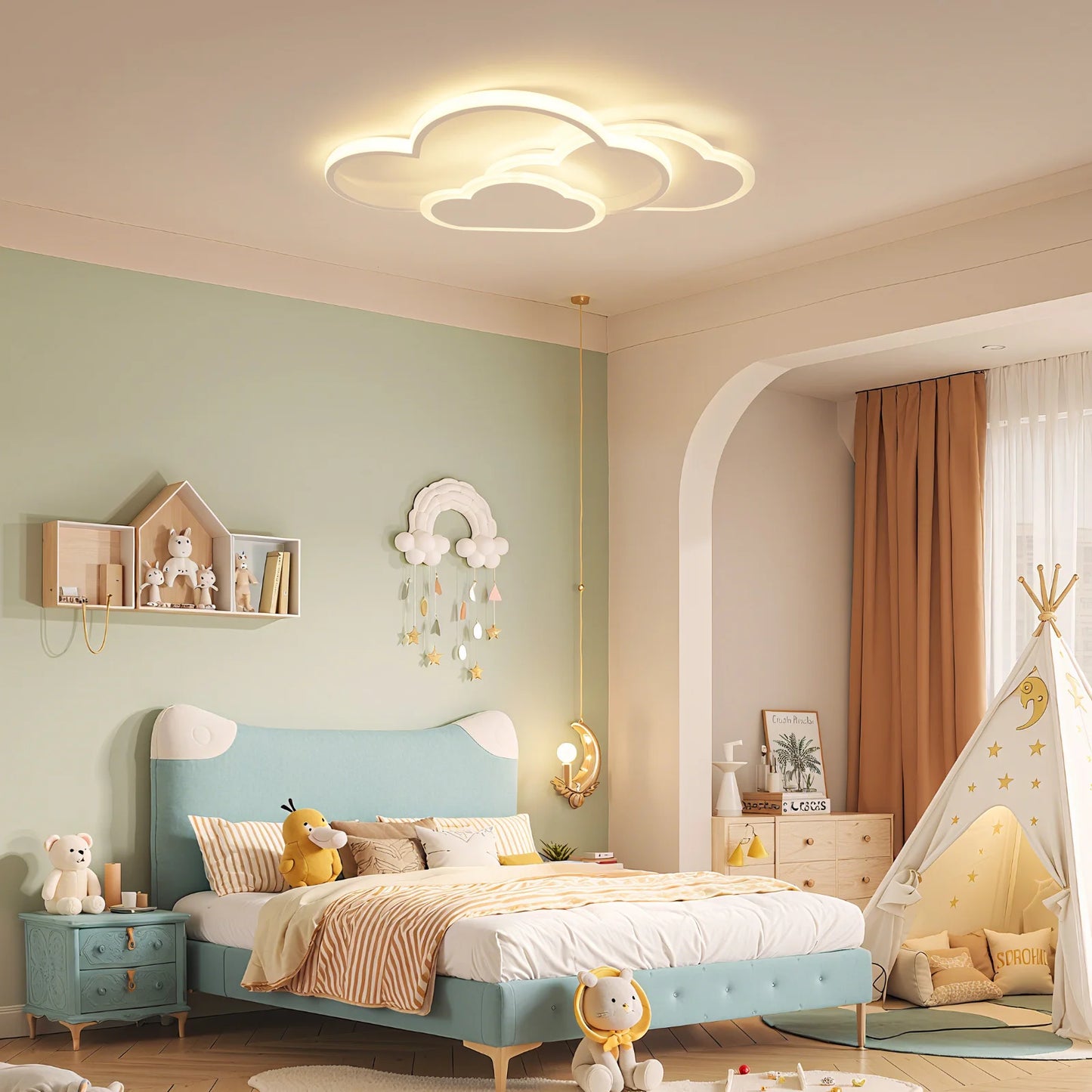 LED Cloud Ceiling Light Modern Lamp for Bedroom Living Room