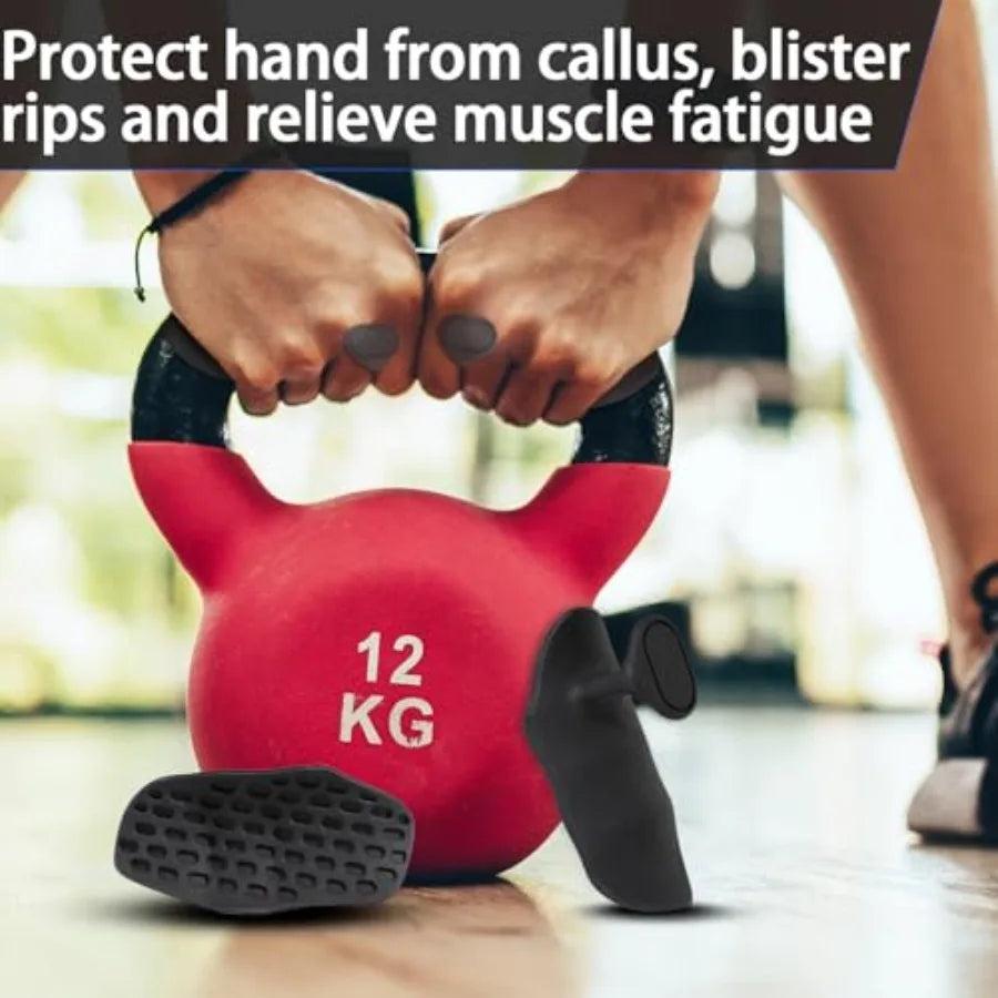 Anti Slip Workout Grips Ergonomic Rubber Gloves For Weight Lifting