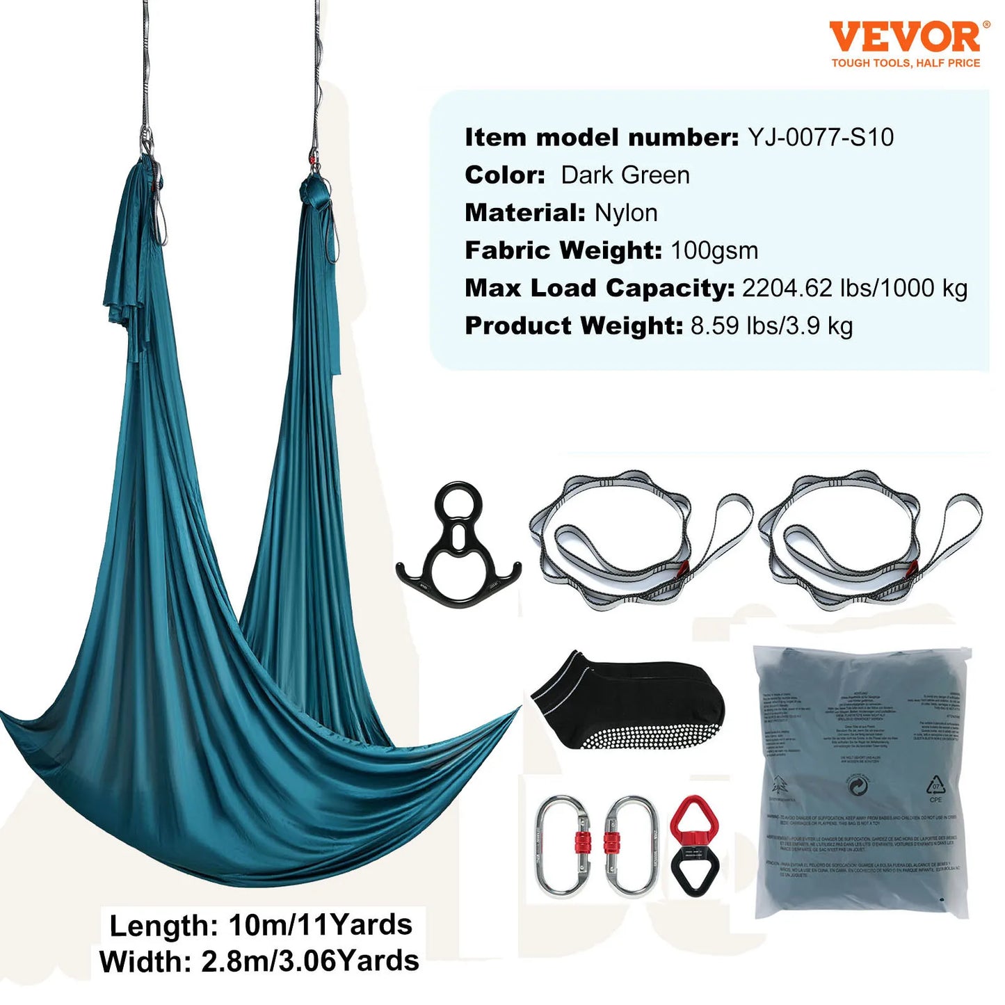 SucceBuy Aerial Yoga Hammock Starter Kit For All Levels Fitness