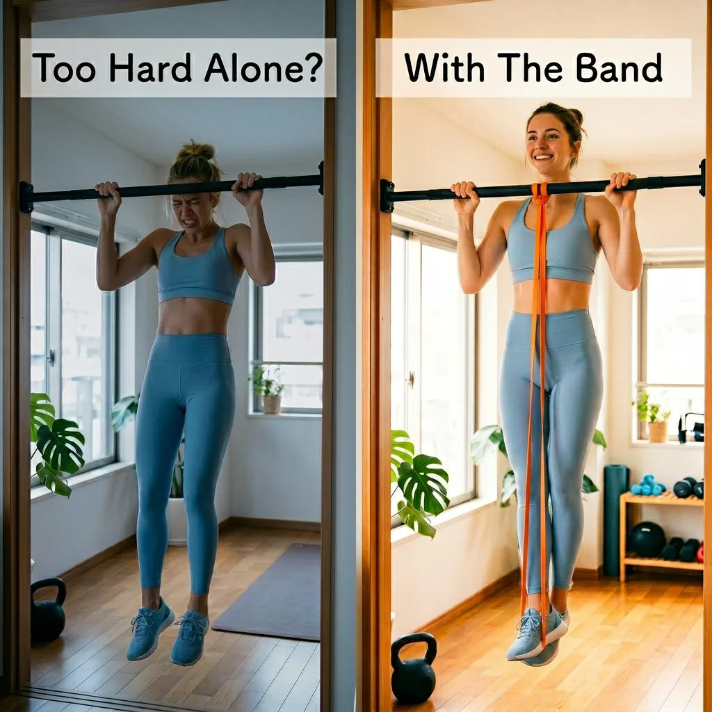 SUNPOW Pull Up Assistance Bands Set of 5 Heavy Duty Resistance Bands