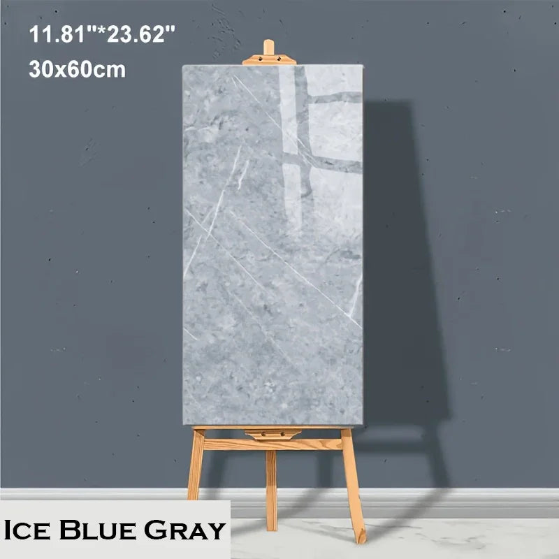 Self-Adhesive Marble PVC Floor Tiles Waterproof Peel Stick Removable