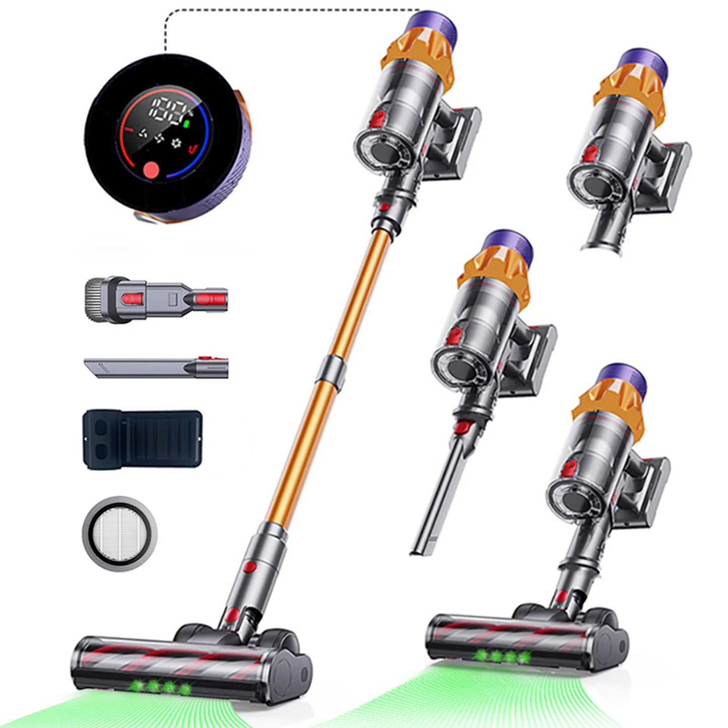Blossom V18 Cordless Vacuum Cleaner 650W 55000Pa Brushless Motor