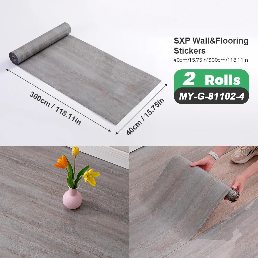 Self Adhesive Wall Floor Sticker Peel And Stick Wood Grain Marble Design