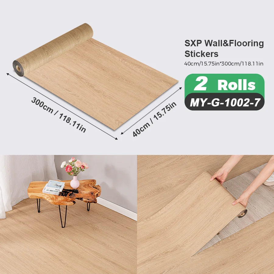 Self Adhesive Wall Floor Sticker Peel And Stick Wood Grain Marble Design