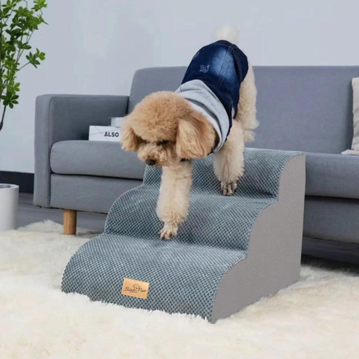 Pet Training Stairs With Removable Cover Three To Five Steps For Bed And Sofa