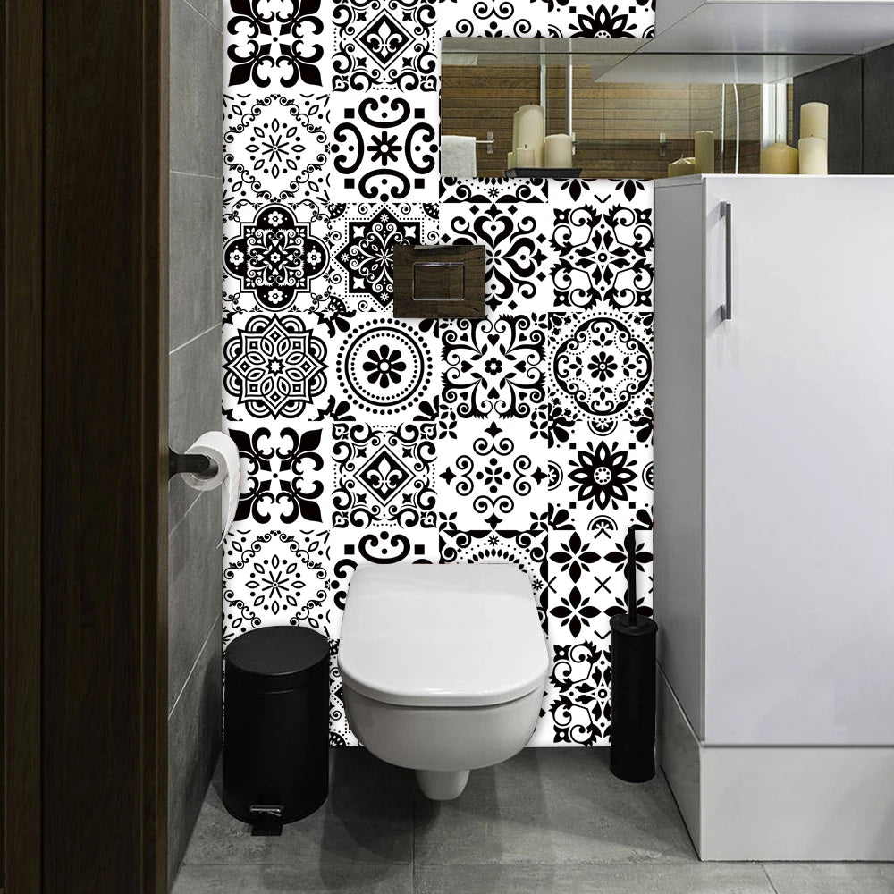 Matte Waterproof Tile Wall Sticker Peel And Stick PVC Mural