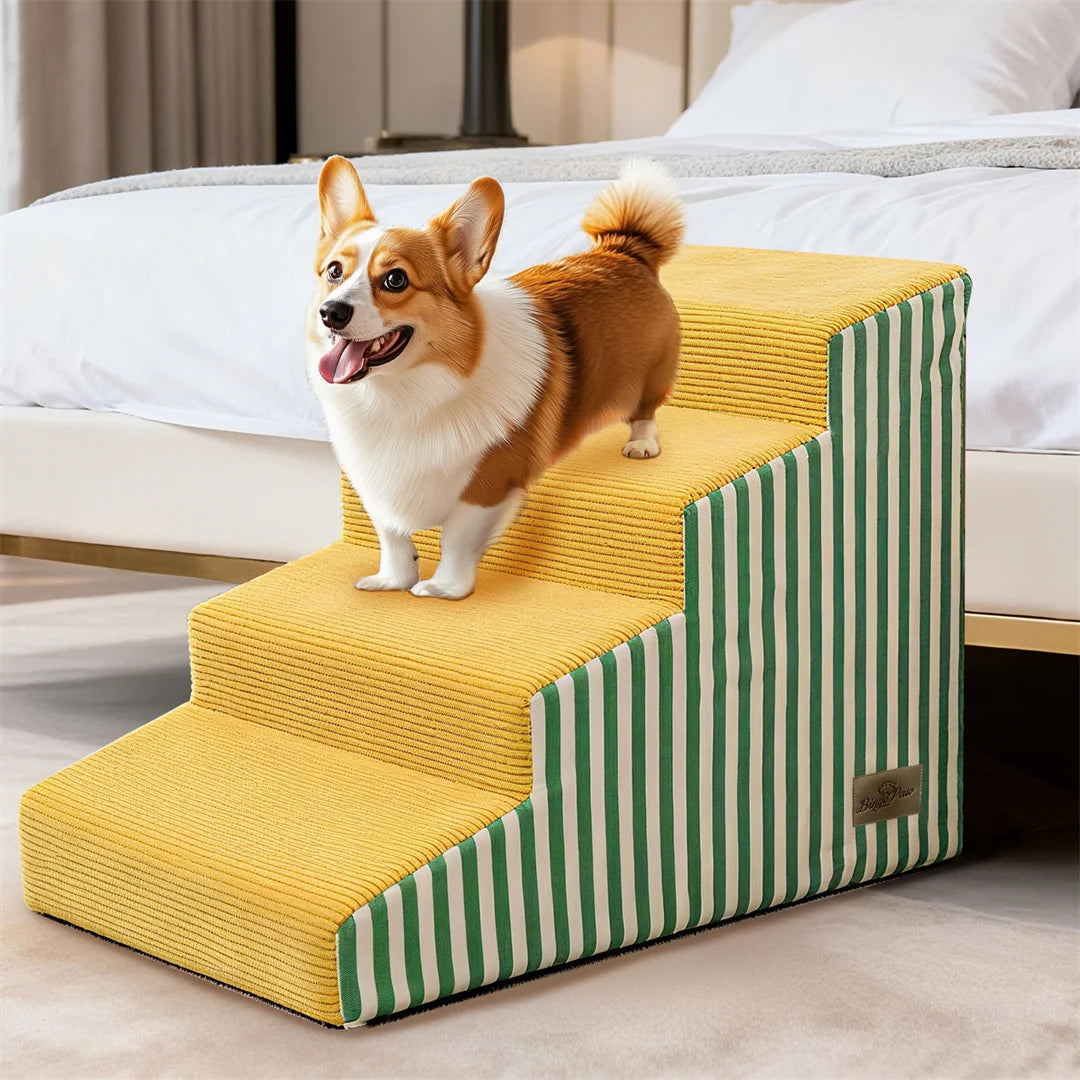 Pet Stairs For Dogs High Density Foam Ramp Safe Access