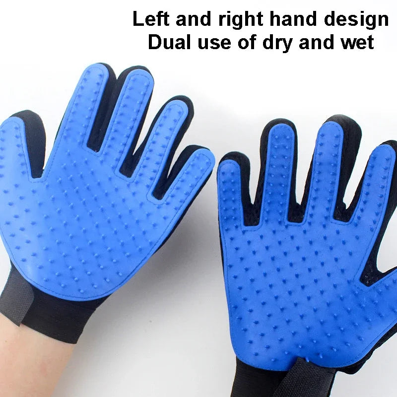 Pet Hair Remover Gloves For Cat And Dog Grooming Essentials
