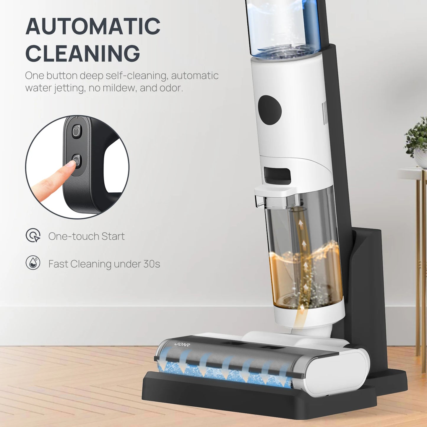 JONR ED12 Wet And Dry Smart Vacuum Cleaner Mop Floor Washer