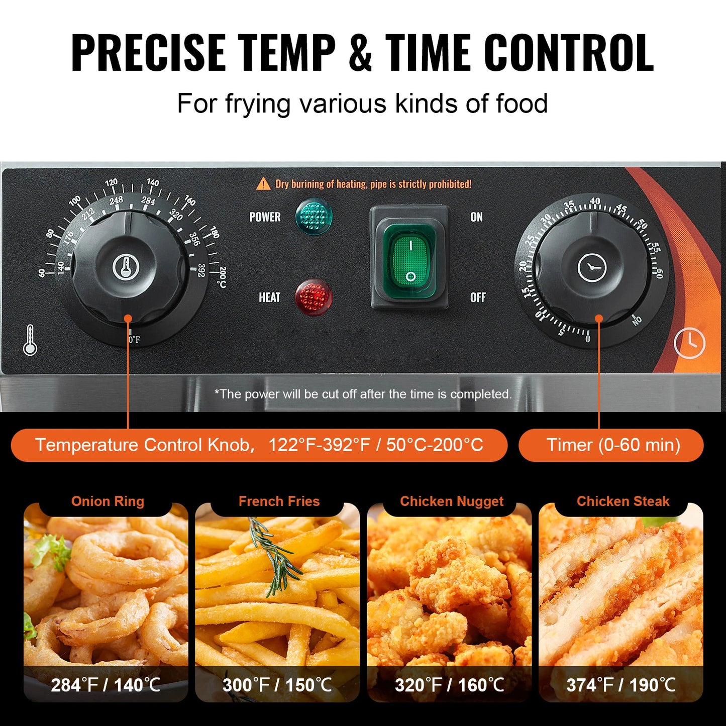 SucceBuy Electric Deep Fryer Twin Basket Removable Tanks Commercial Countertop