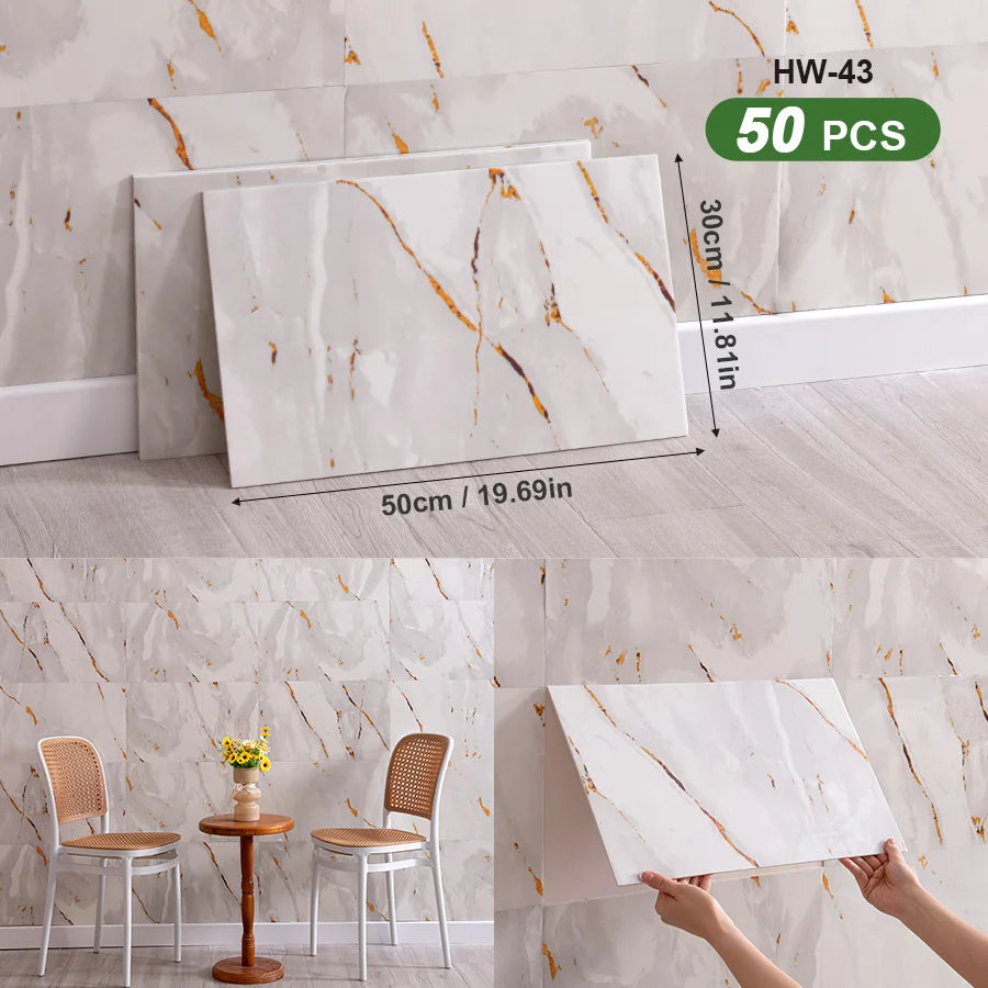 3D Self Adhesive Peel And Stick SXP Wall Tiles For Indoor Walls