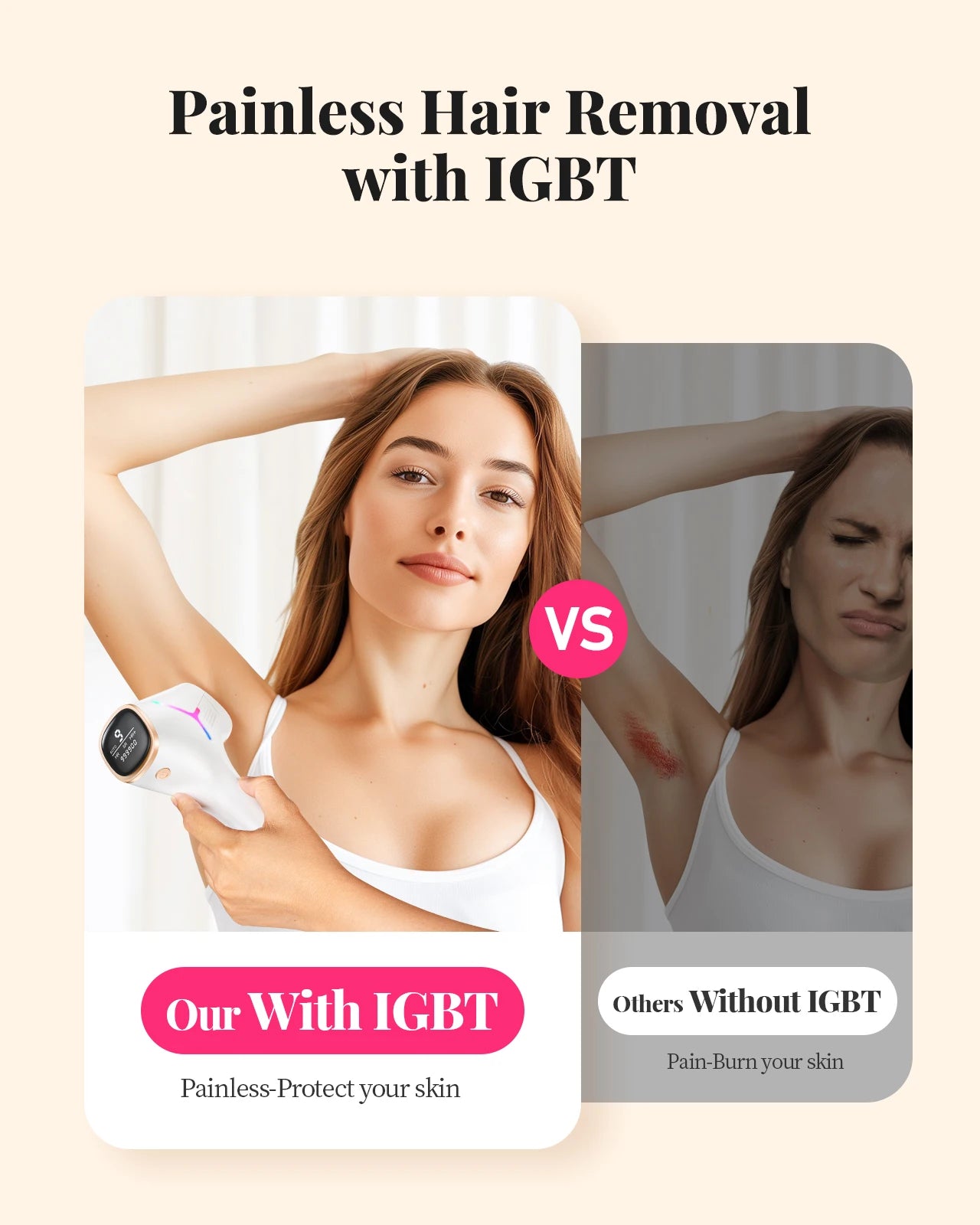 Totmizby IPL Hair Removal For Women And Men Face Body