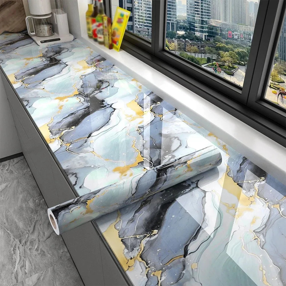 Oil Proof Kitchen Wall Stickers Self Adhesive Protective Wallpaper PVC