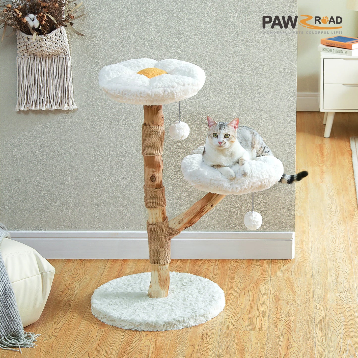 PAWZ Road Flower Cat Tree Indoor Cat Tower Perches