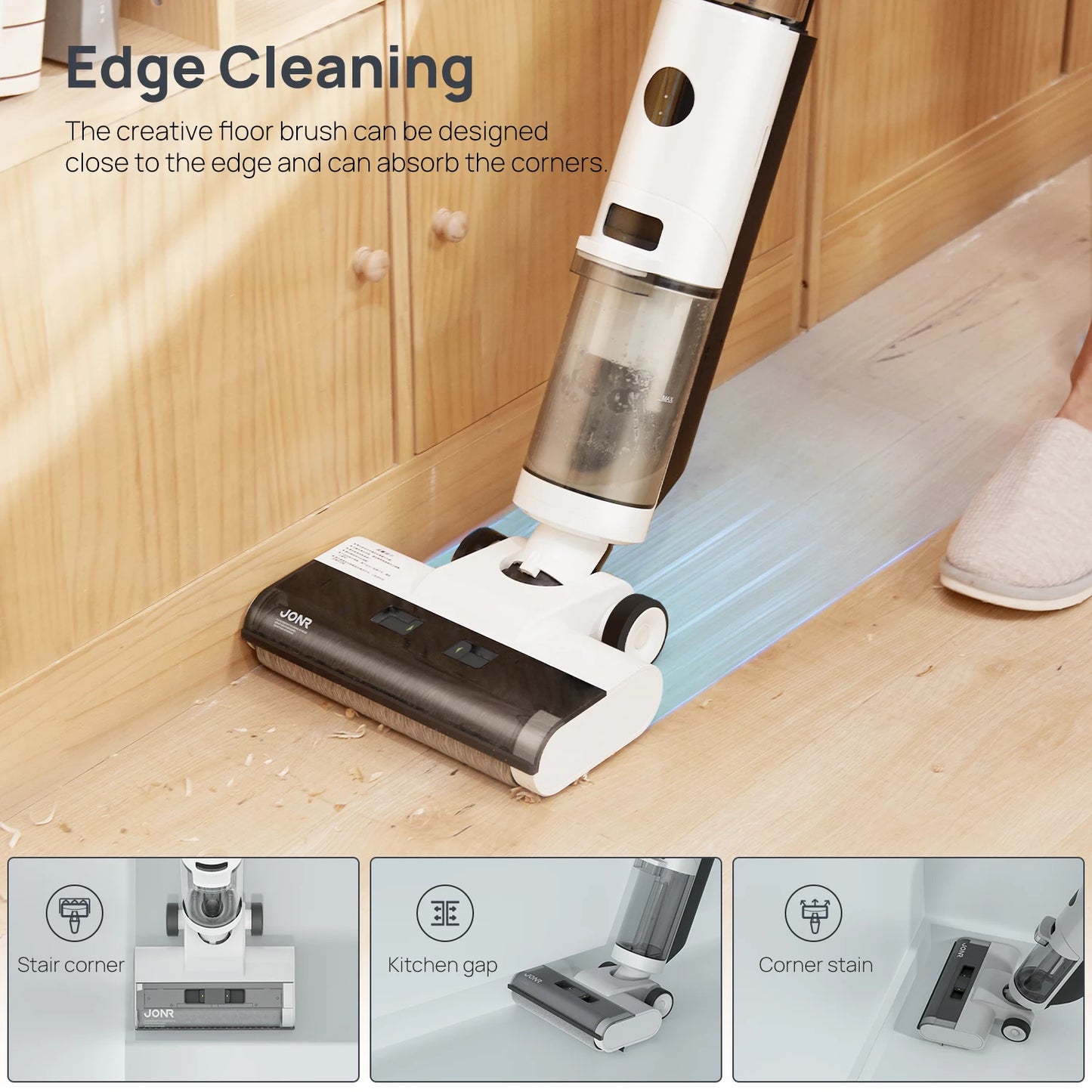 JONR ED12 Wet And Dry Smart Vacuum Cleaner Mop Floor Washer