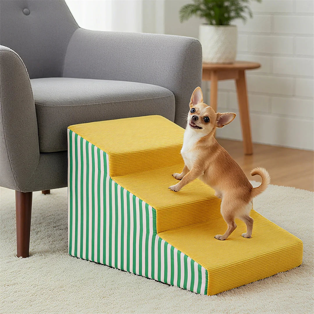 Pet Stairs For Dogs High Density Foam Ramp Safe Access