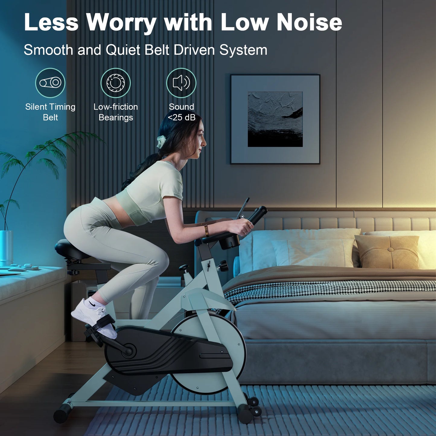 Superun Indoor Exercise Bike 32 Level Magnetic Resistance Low Noise