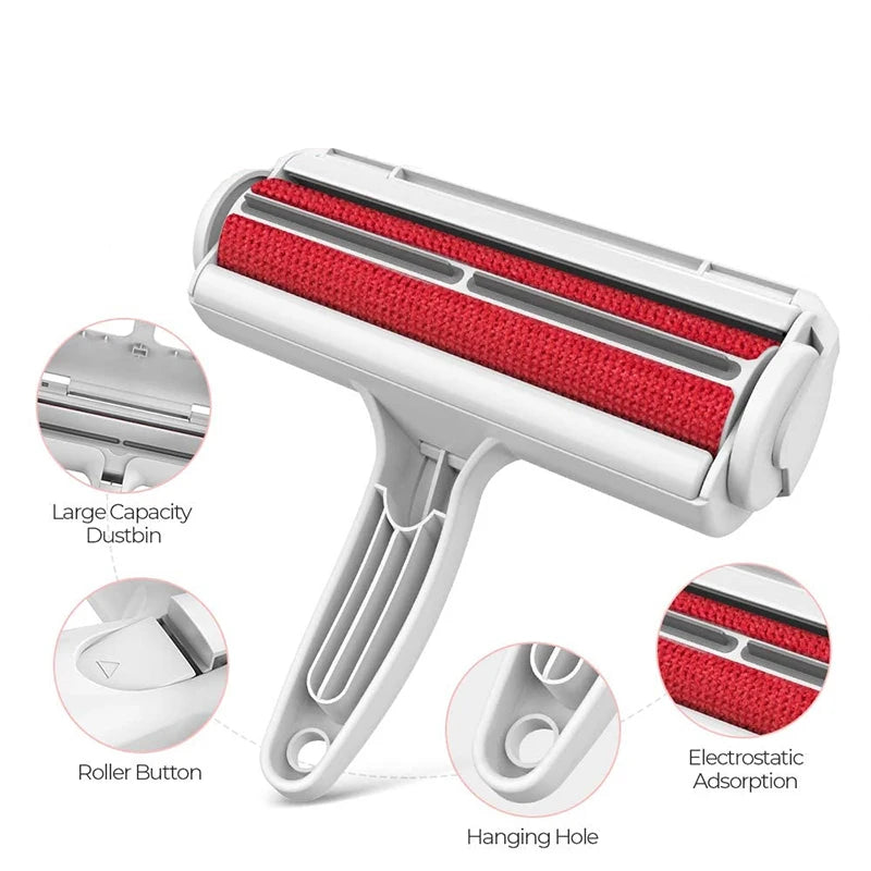 Pet Hair Remover Roller Brush For Dog Cat Fur On Car Clothing