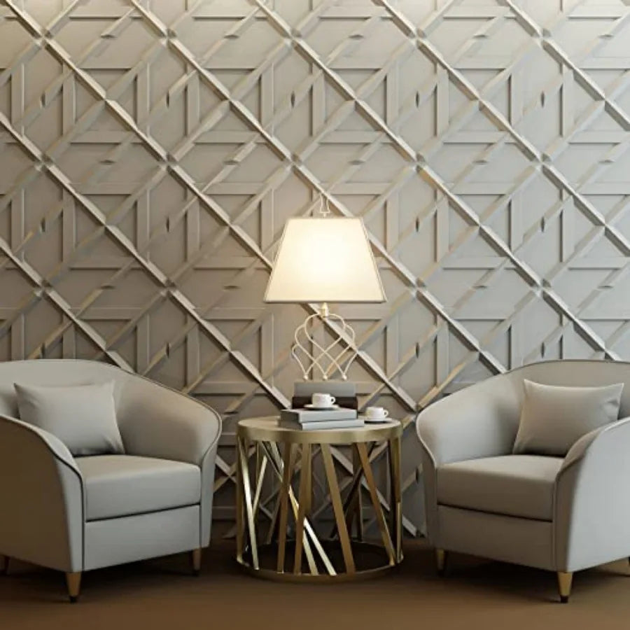 PE 3D Wall Panel Decorative Tile For Interiors And Walls