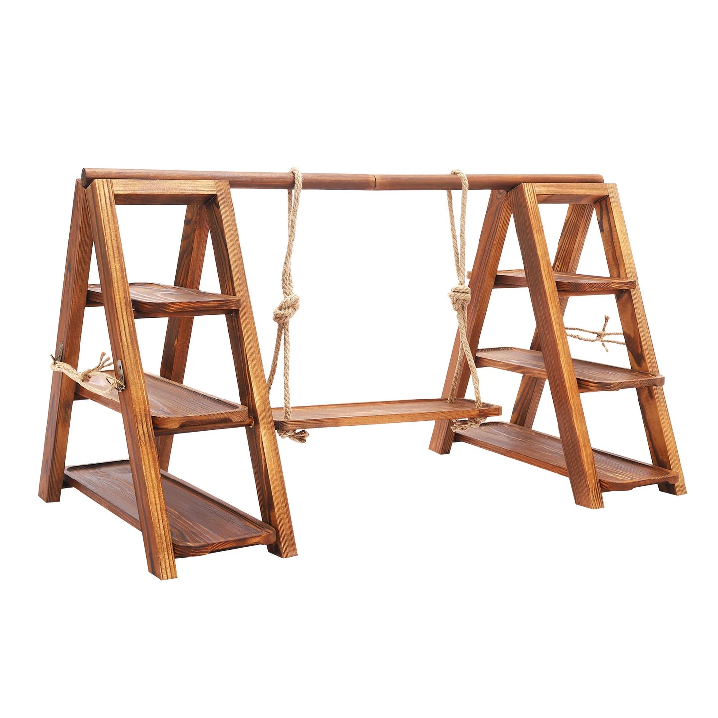 Bymaocar 3 Tier Solid Wood Dessert Stand Cupcake Display Rack