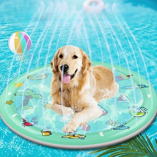 Outdoor Pet Pool Sprinkler Pad For Dogs Inflatable Water Play