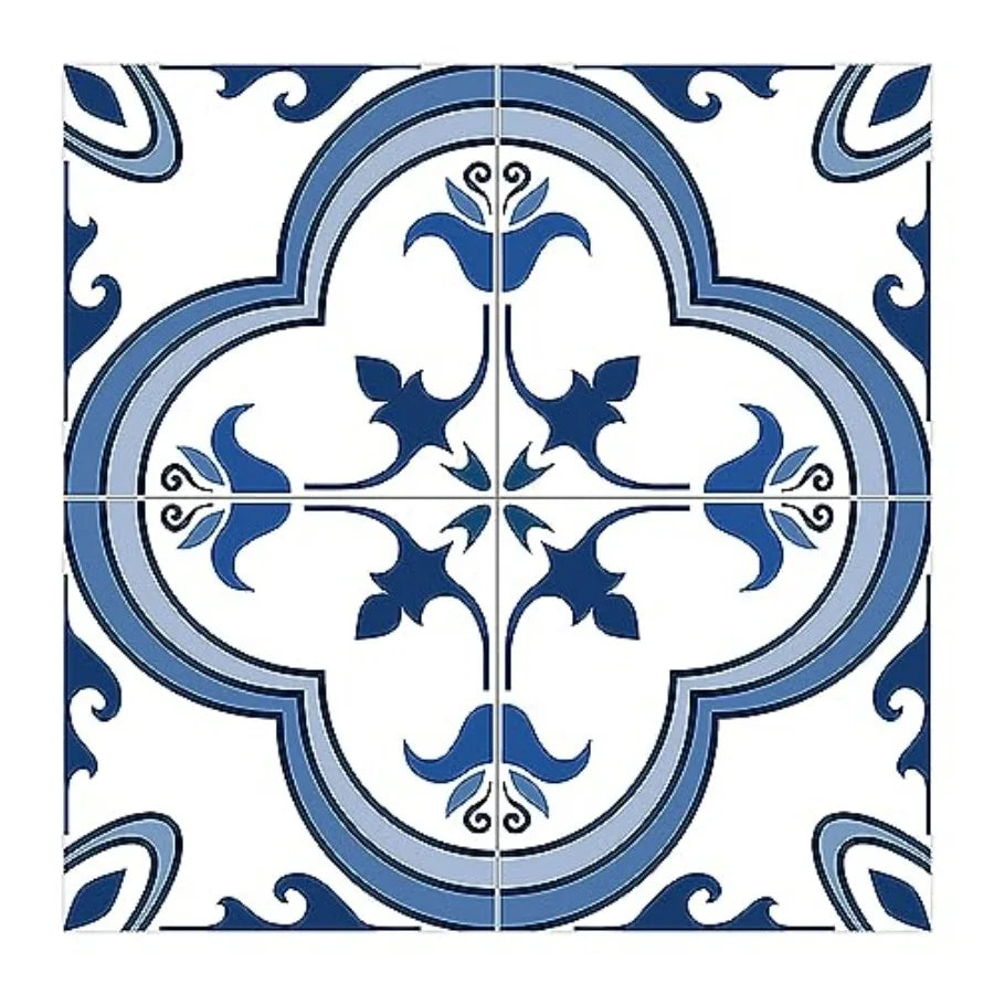 Moroccan Mandala Tile Stickers Peel And Stick Decorative Vinyl Wall