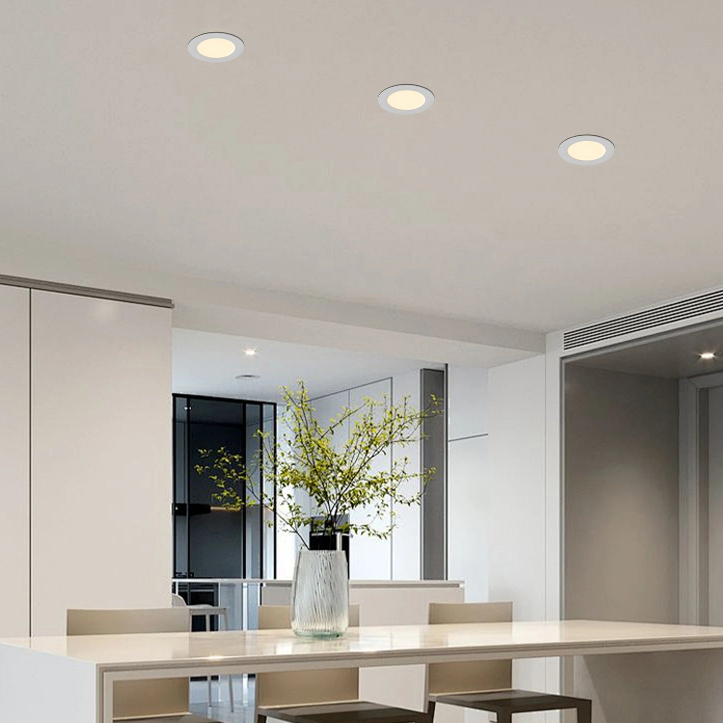 ARLGSITE 12Pack LED Recessed Lights Junction Box Adjustable Dimmable
