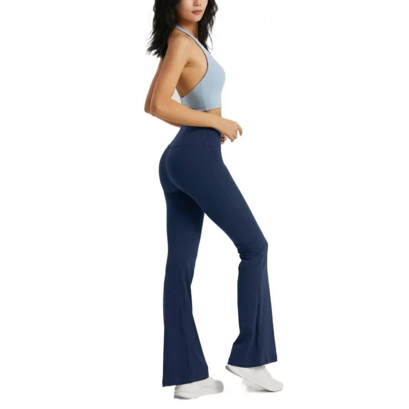 Flared Leggings Women High Waist Yoga Pants Breathable Quick Dry